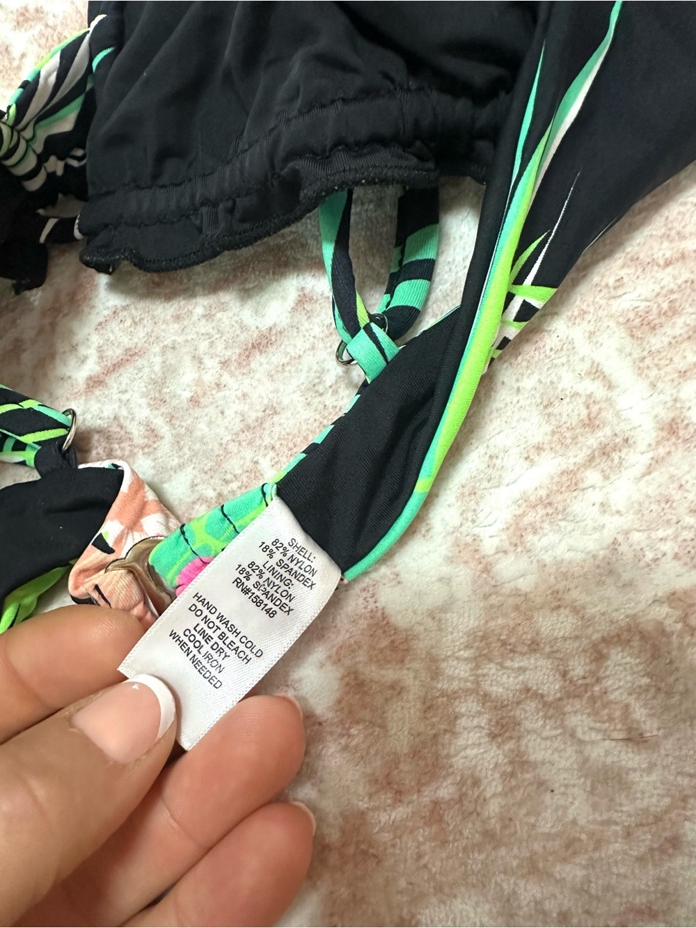 NWT 🌴SET Tropical Print Underwire Bikini - Picture 5 of 13
